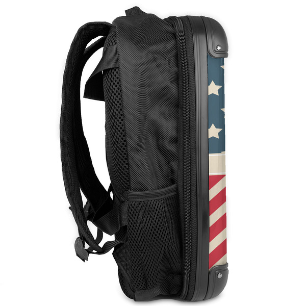 Stars and Stripes 13" Hard Shell Backpacks - Side View