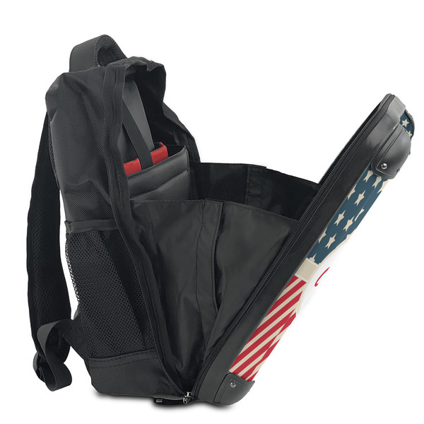 Stars and Stripes 15" Backpack - SIDE OPEN