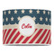 Stars and Stripes 16" Drum Lampshade - FRONT (Poly Film)