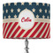 Stars and Stripes 16" Drum Lampshade - ON STAND (Fabric)