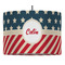 Stars and Stripes 16" Drum Lampshade - PENDANT (Fabric)