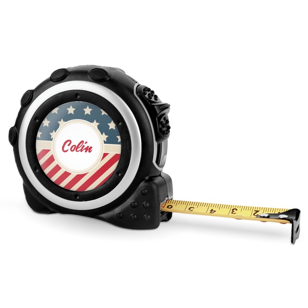 Custom Stars and Stripes Tape Measure - 16 Ft (Personalized)