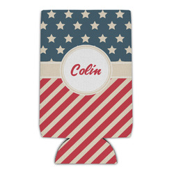 Stars and Stripes Can Cooler (Personalized)