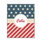 Stars and Stripes Wood Print - 16x20 (Personalized)