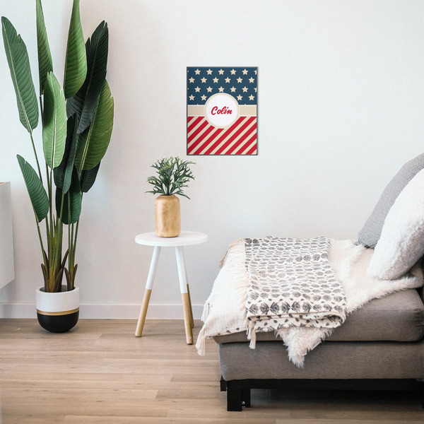 Stars and Stripes 16x20 Wood Print - In Context
