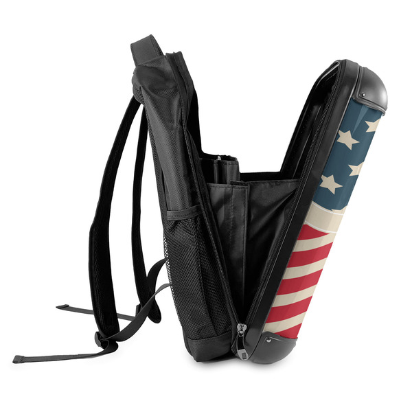 Stars and Stripes 18" Hard Shell Backpacks - SIDE OPEN