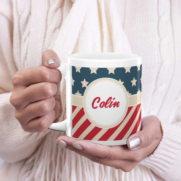 Stars and Stripes 20oz Coffee Mug - LIFESTYLE