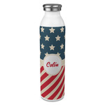 Stars and Stripes 20oz Stainless Steel Water Bottle - Full Print (Personalized)