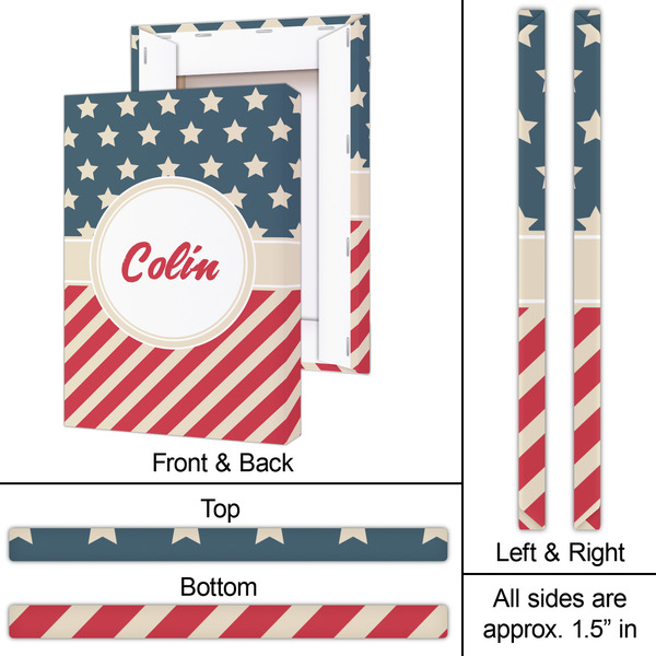 Stars and Stripes 20x30 - Canvas Print - Approval