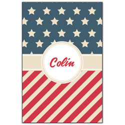 Stars and Stripes Wood Print - 20x30 (Personalized)