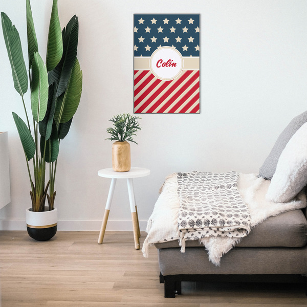 Stars and Stripes 20x30 Wood Print - In Context