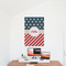 Stars and Stripes 24x36 - Matte Poster - On the Wall