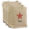 Stars and Stripes 3 Reusable Cotton Grocery Bags - Front View