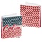 Stars and Stripes 3-Ring Binder Front and Back