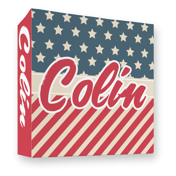 Custom Stars and Stripes 3 Ring Binder - Full Wrap - 3" (Personalized)