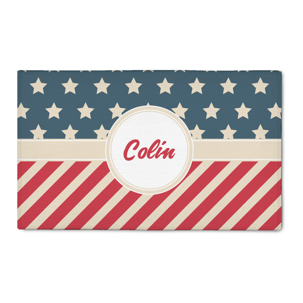 Custom Stars and Stripes 3' x 5' Patio Rug (Personalized)