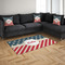 Stars and Stripes 4'x6' Indoor Area Rugs - IN CONTEXT
