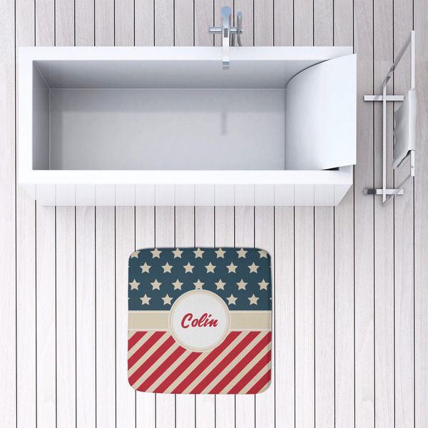 Stars and Stripes 48x48 Foam Memory Mat - LIFESTYLE