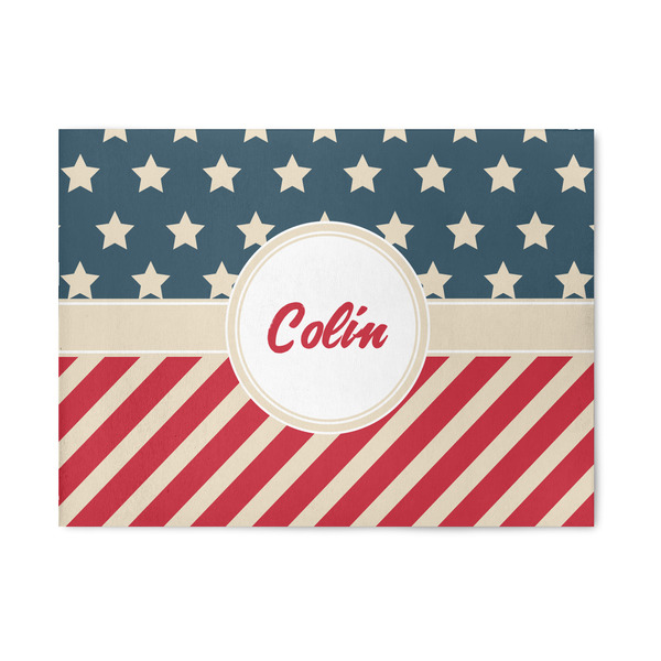 Custom Stars and Stripes Area Rug (Personalized)