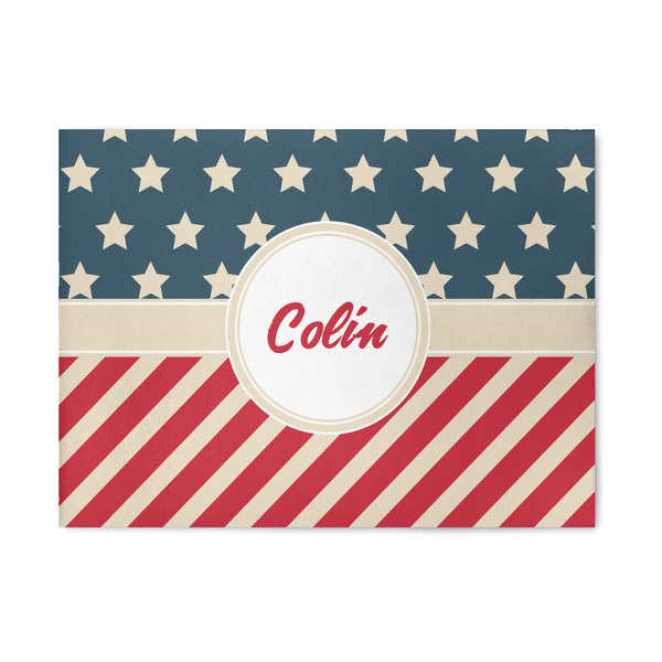 Custom Stars and Stripes 5' x 7' Patio Rug (Personalized)