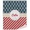 Stars and Stripes Sherpa Throw Blanket (Personalized)