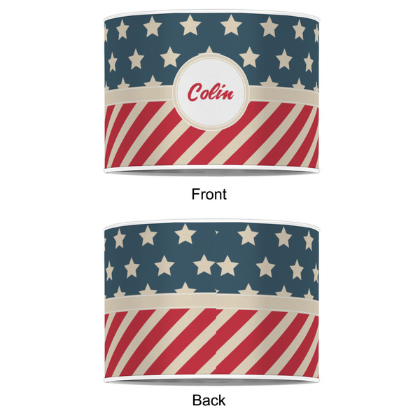Stars and Stripes 8" Drum Lampshade - APPROVAL (Poly Film)
