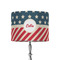Stars and Stripes 8" Drum Lampshade - ON STAND (Fabric)