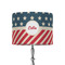 Stars and Stripes 8" Drum Lamp Shade - Fabric (Personalized)