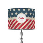 Stars and Stripes 8" Drum Lamp Shade - Poly-film (Personalized)