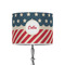 Stars and Stripes 8" Drum Lampshade - ON STAND (Poly Film)