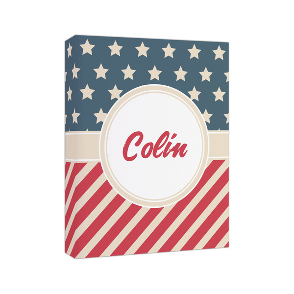 Stars and Stripes 8x10 - Canvas Print - Angled View