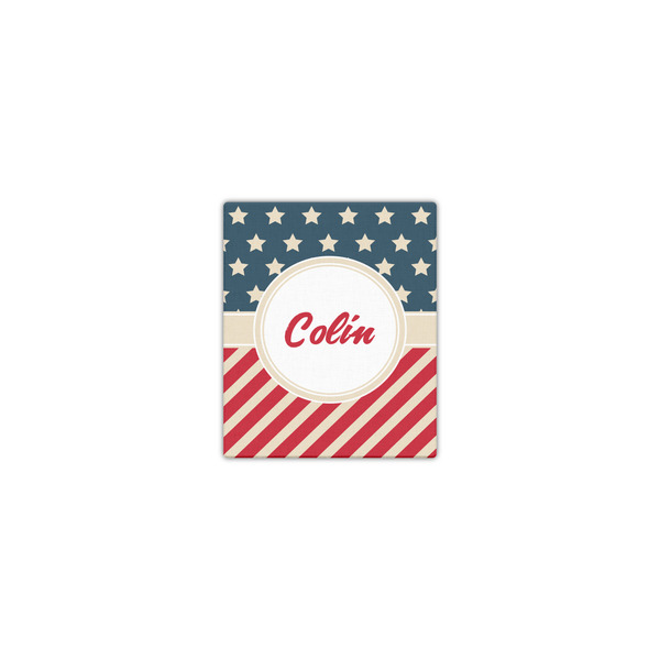 Custom Stars and Stripes Canvas Print - 8x10 (Personalized)