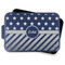 Stars and Stripes Aluminum Baking Pan - Navy Lid - FRONT w/lid off