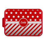 Stars and Stripes Aluminum Baking Pan with Red Lid (Personalized)