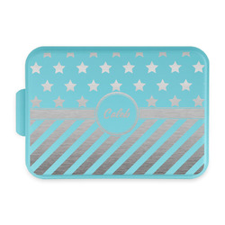 Stars and Stripes Aluminum Baking Pan with Teal Lid (Personalized)