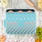 Stars and Stripes Aluminum Baking Pan - Teal Lid - LIFESTYLE