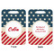 Stars and Stripes Aluminum Luggage Tag (Front + Back)