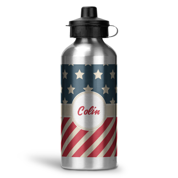 Custom Stars and Stripes Water Bottles - 20 oz - Aluminum (Personalized)