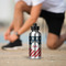 Stars and Stripes Aluminum Water Bottle - Silver LIFESTYLE