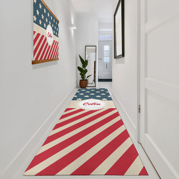 Stars and Stripes Area Rug Sizes - In Context (vertical)