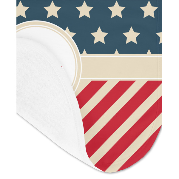 Stars and Stripes Baby Bib - AFT detail