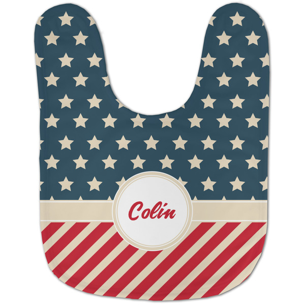 Stars and Stripes Baby Bib - AFT flat
