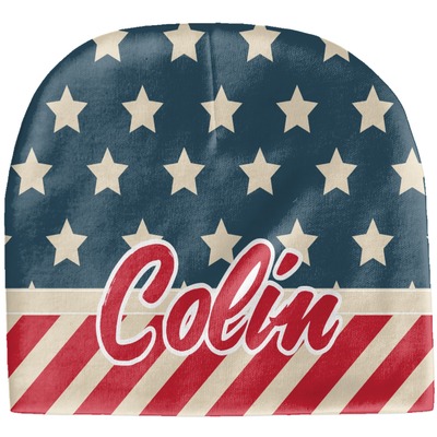 Stars and Stripes Baby Hat (Beanie) (Personalized)