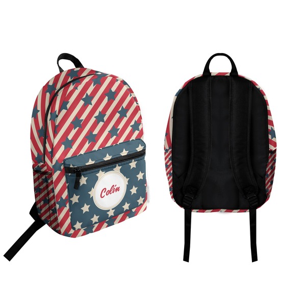 Stars and Stripes Backpack front and back - Apvl