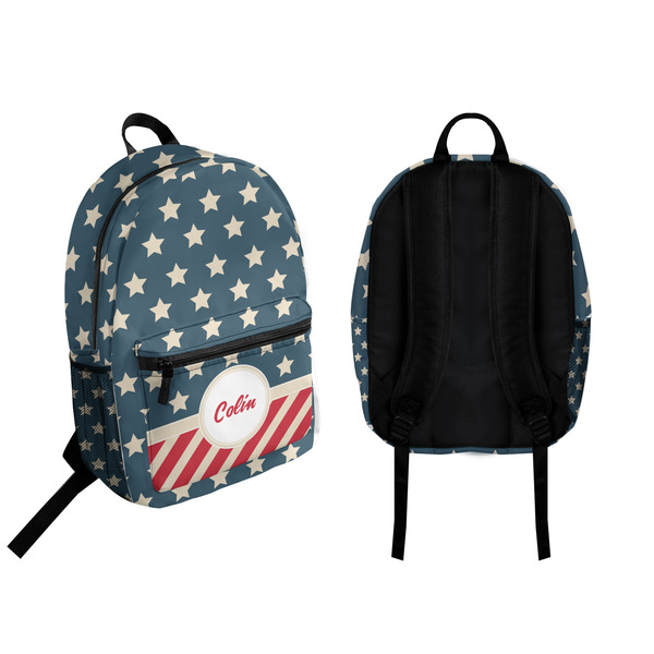 Stars and Stripes Backpack front and back - Apvl