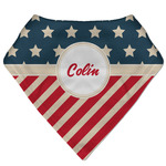 Stars and Stripes Bandana Bib (Personalized)