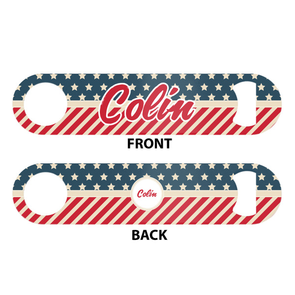 Stars and Stripes Bar Bottle Opener - White - Approval