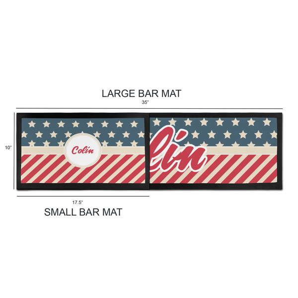 Stars and Stripes Bar Mats - Sizing Chart