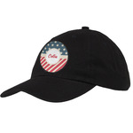 Stars and Stripes Baseball Cap - Black (Personalized)