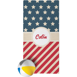 Stars and Stripes Beach Towel (Personalized)